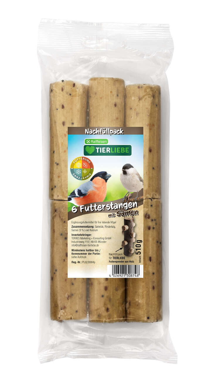 TIERLIEBE Futterstangen Nachfüllpack